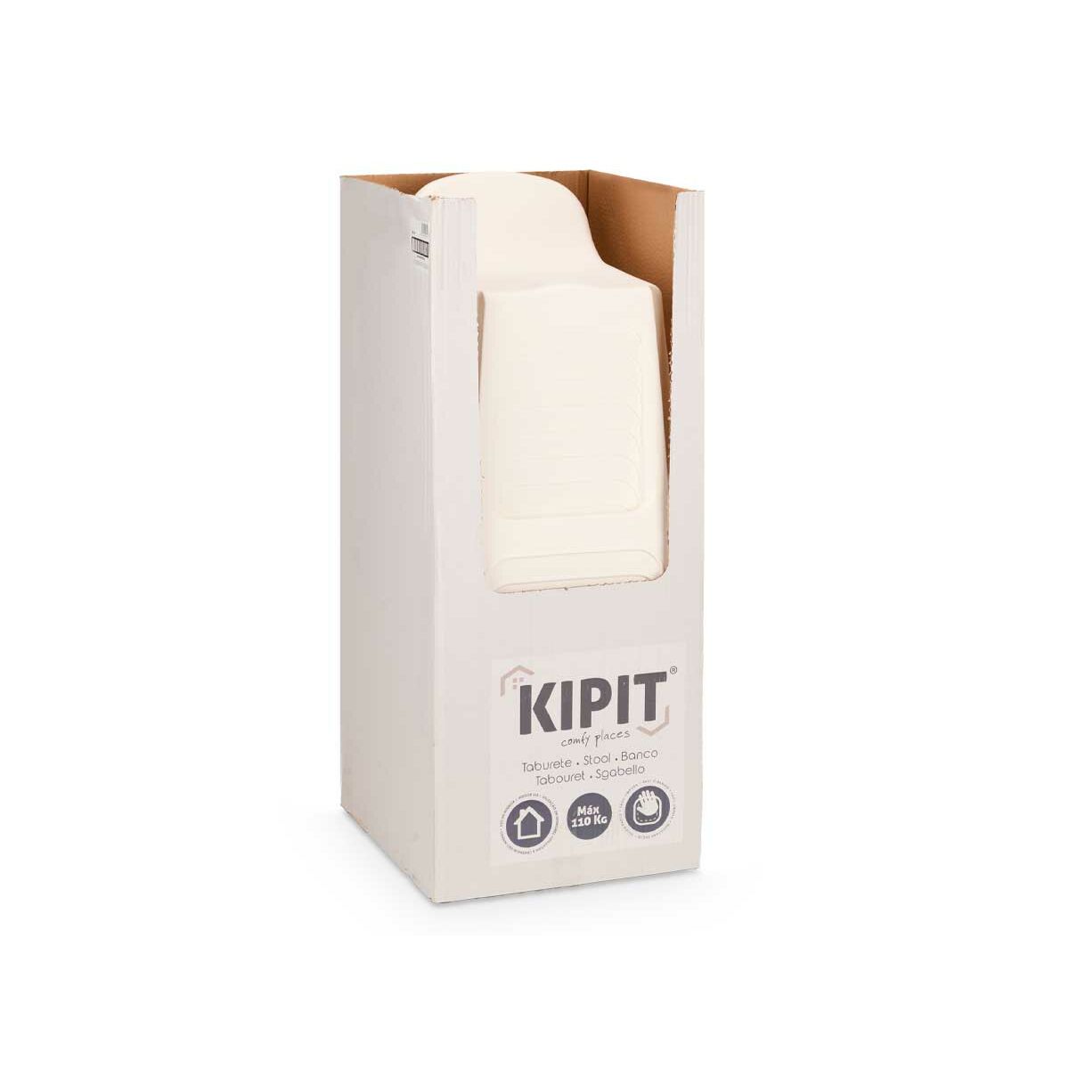 Stool Kipit polypropylene 40 x 59 x 44 cm (12 Units)